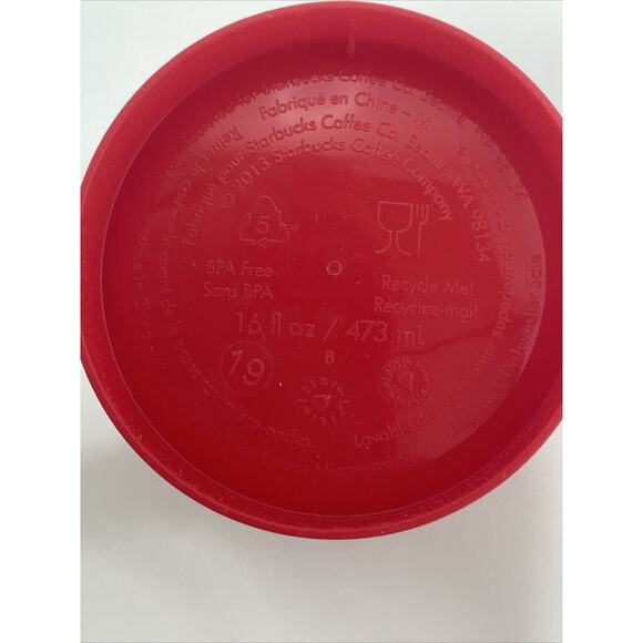 2 Starbuck Holiday Limited Ed 2013 Christmas Reusable Hot Drink Cup Grande 16oz - Picture 6 of 8